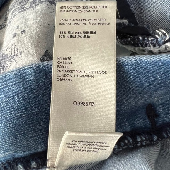 Anthro Pilcro and the Letterpress High Rise Denim Leggings 31 - Picture 5 of 6